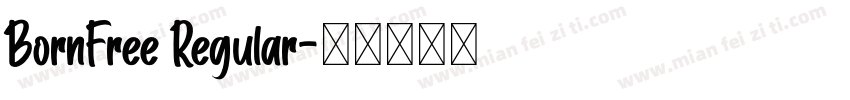 BornFree Regular字体转换